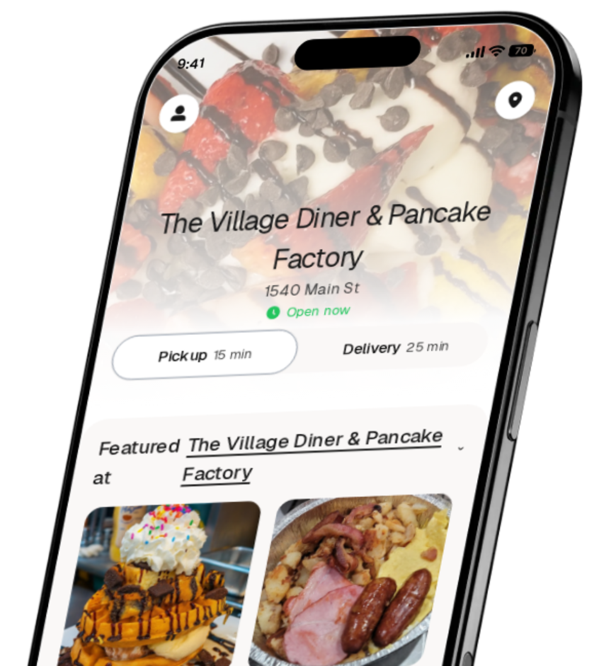The Village Diner & Pancake Factory app preview