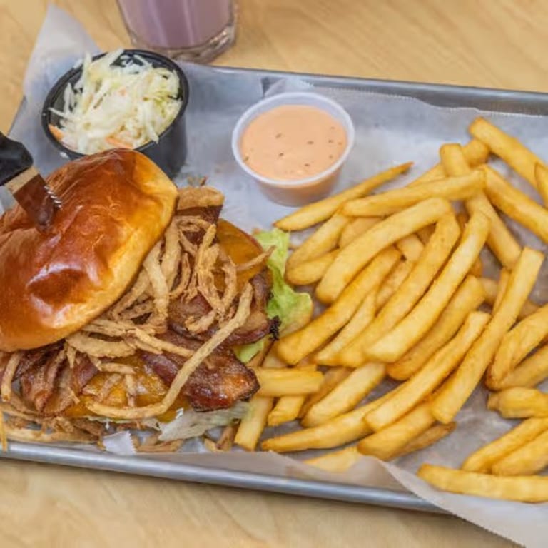 Indulge in Our House Burger