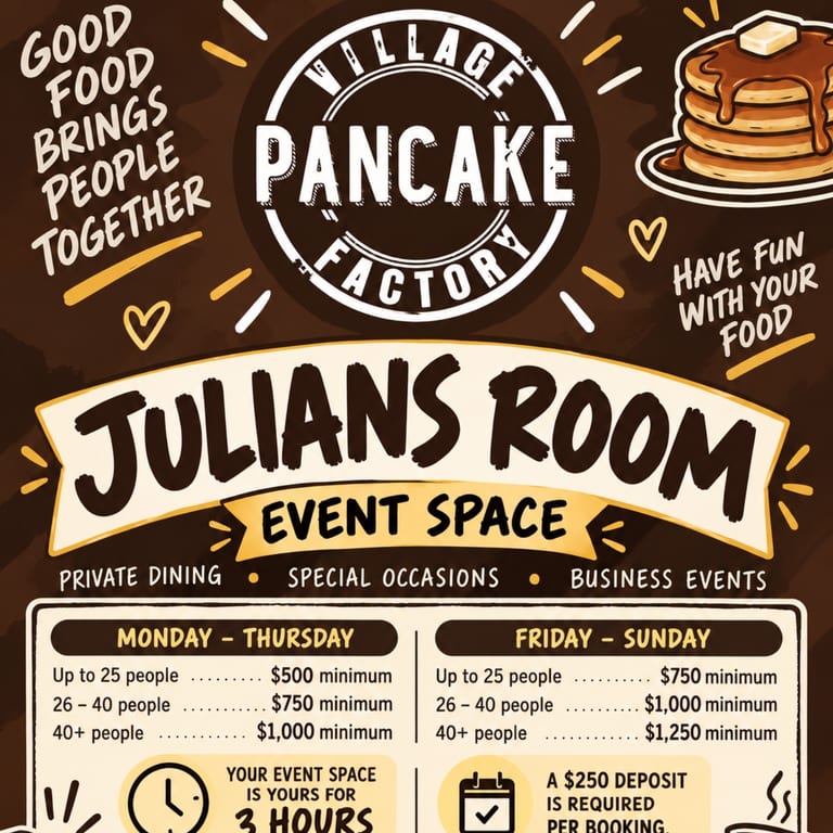 Book Julian's Room for your next event!