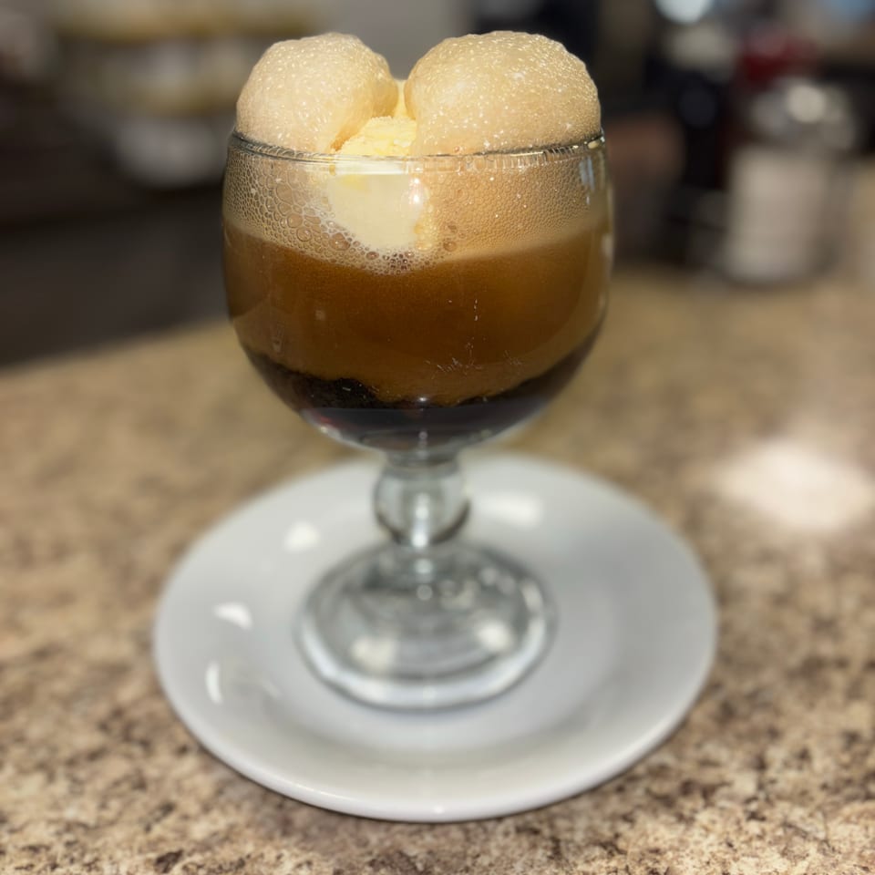 Indulge in our root beer float