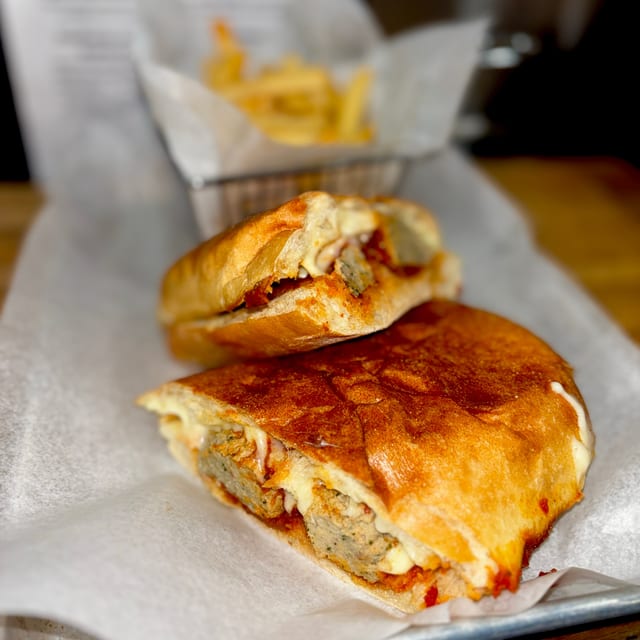Meatball Parmesan Panini.