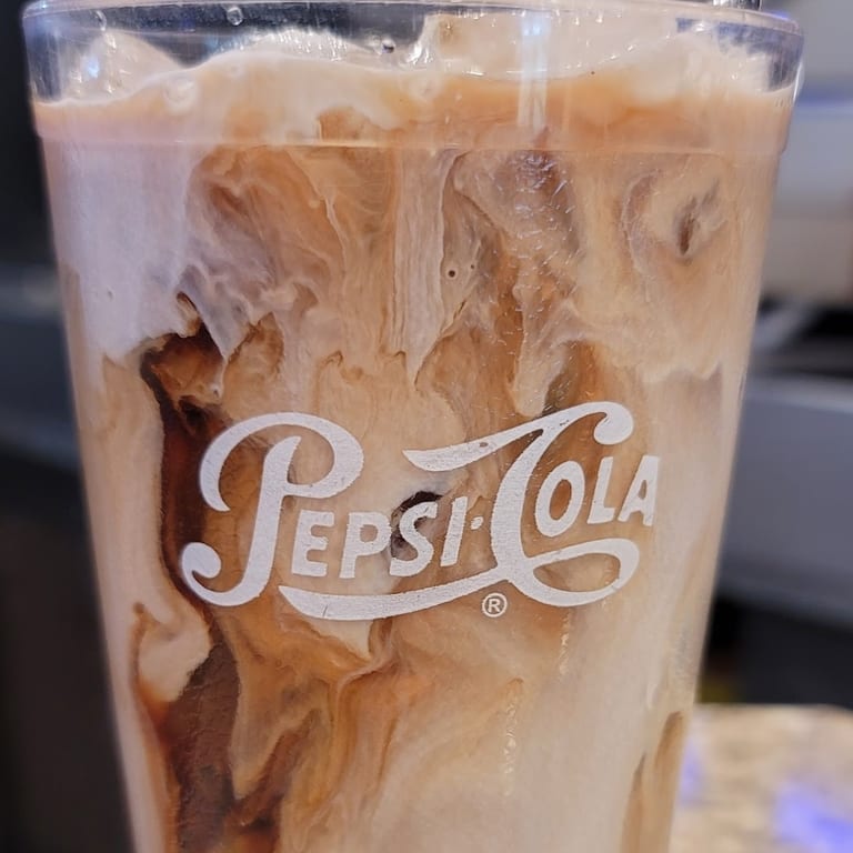 Iced coffee at our diner