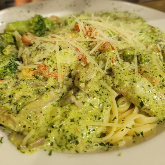 Pesto Shrimp.