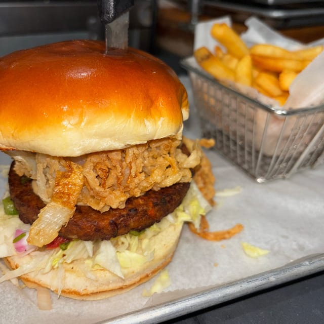 Baja Veggie Burger.