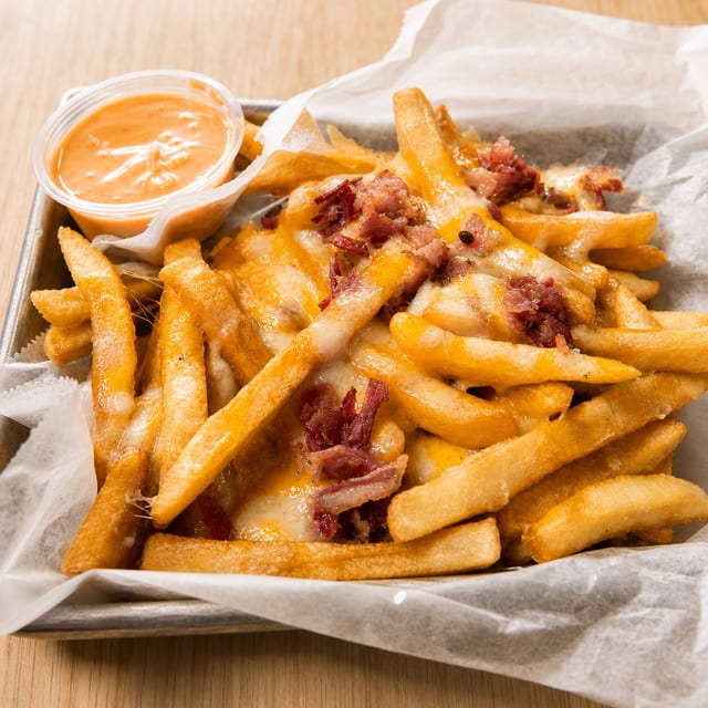 Nate's Bacon Cheddar Fries.