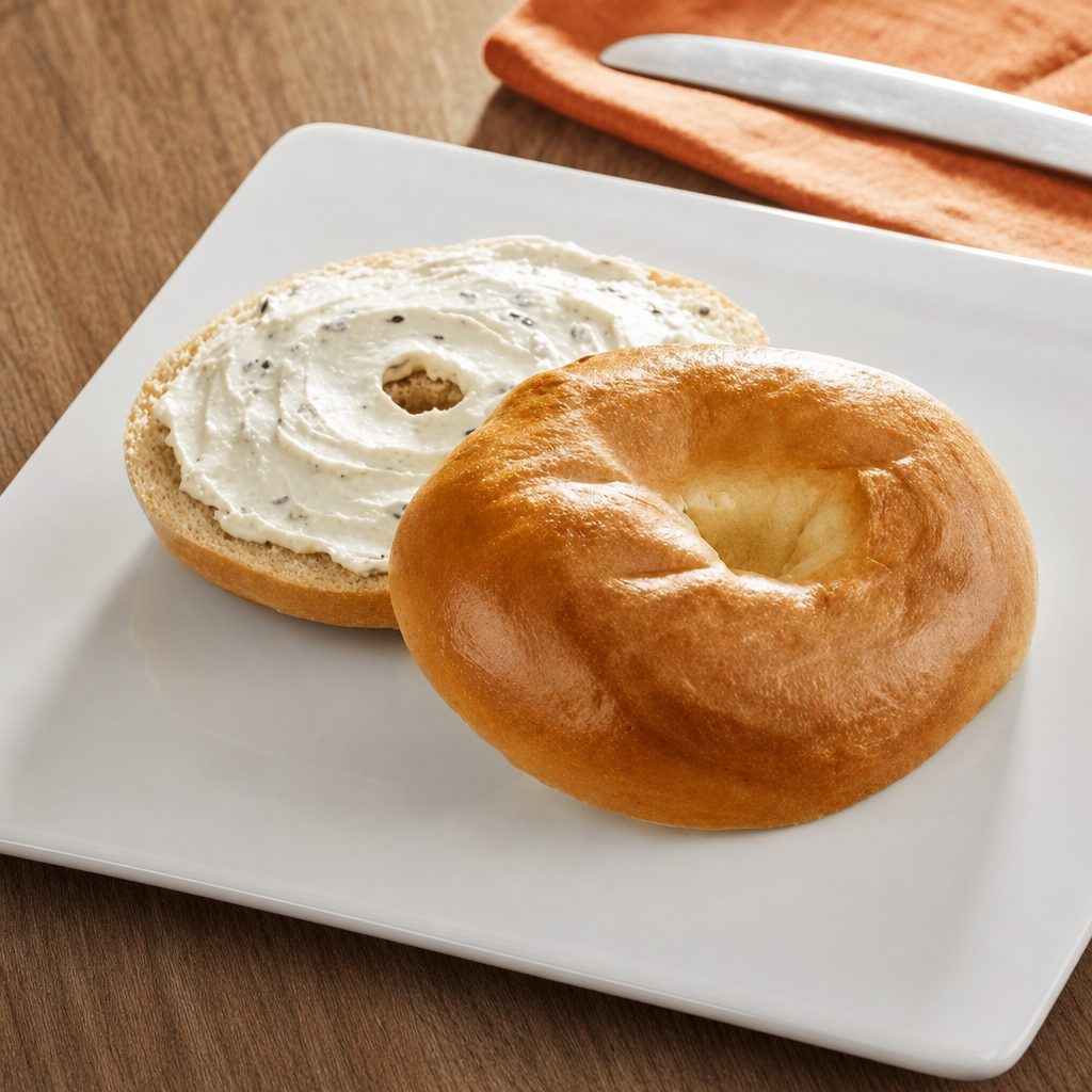 Bagel with Cream cheese.