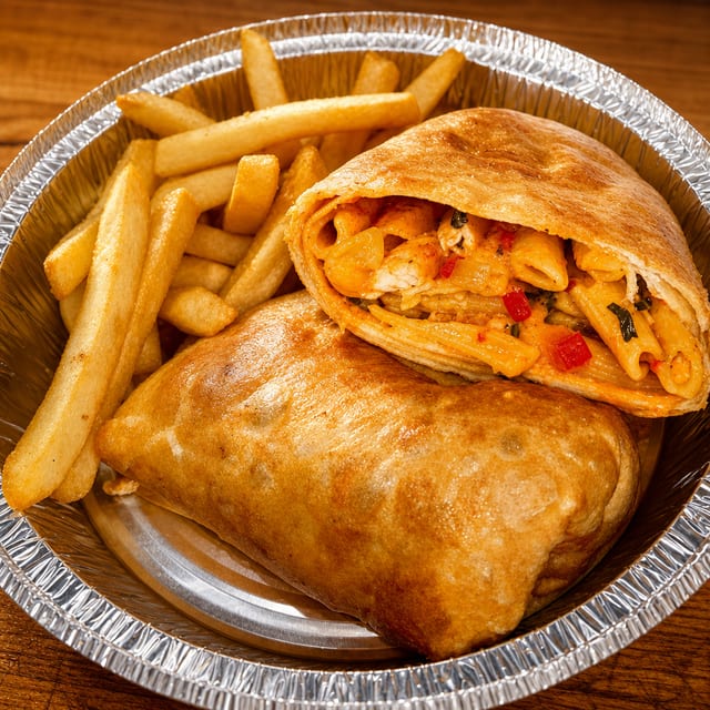 Village Chicken Penne Jumbo Wrap.