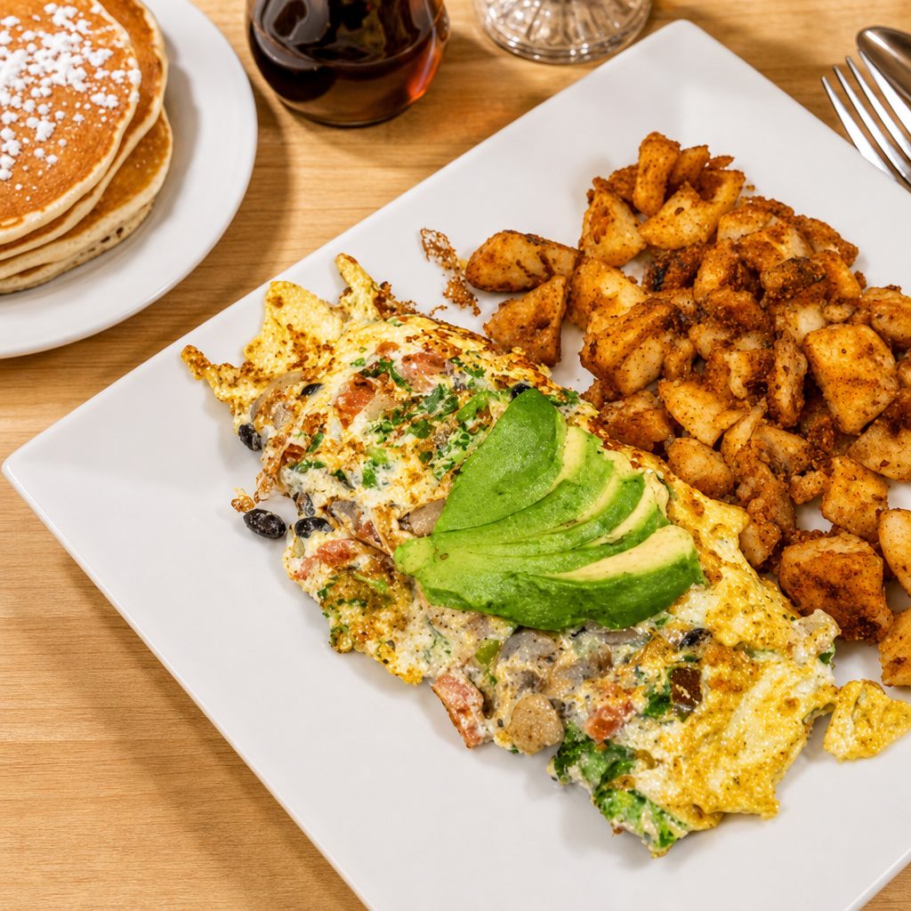 Garden Vegetable Omelet.